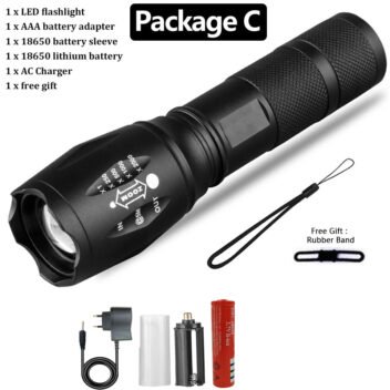Rechargeable Tactical LED Flashlight – Super Bright Waterproof Outdoor Light