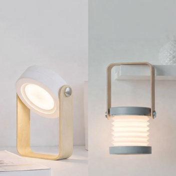 foldable touch dimmable led night light – usb rechargeable portable lantern