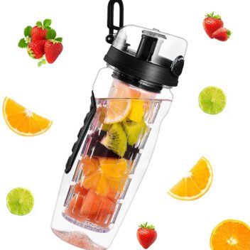 32oz fruit infuser water bottle BPA-free leakproof sports bottle