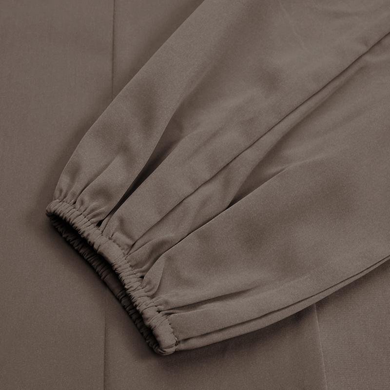 Temperament Commute Solid Color Dress Islamic Muslim Loose Robe - Image 7