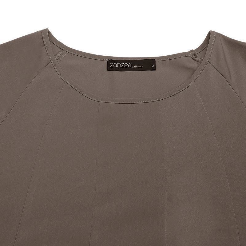 Temperament Commute Solid Color Dress Islamic Muslim Loose Robe - Image 4