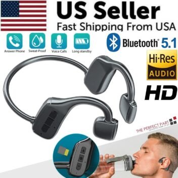 Bone Conduction Headphones Bluetooth 5.1 Wireless Sport Headset Open Ear